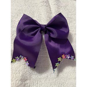 GIRLS HAIR BOW, COLOR PURPLE